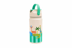 The Cotton Cloud - Croc Rock 420ML Edelstahlflasche mit verstecktem Strohhalm