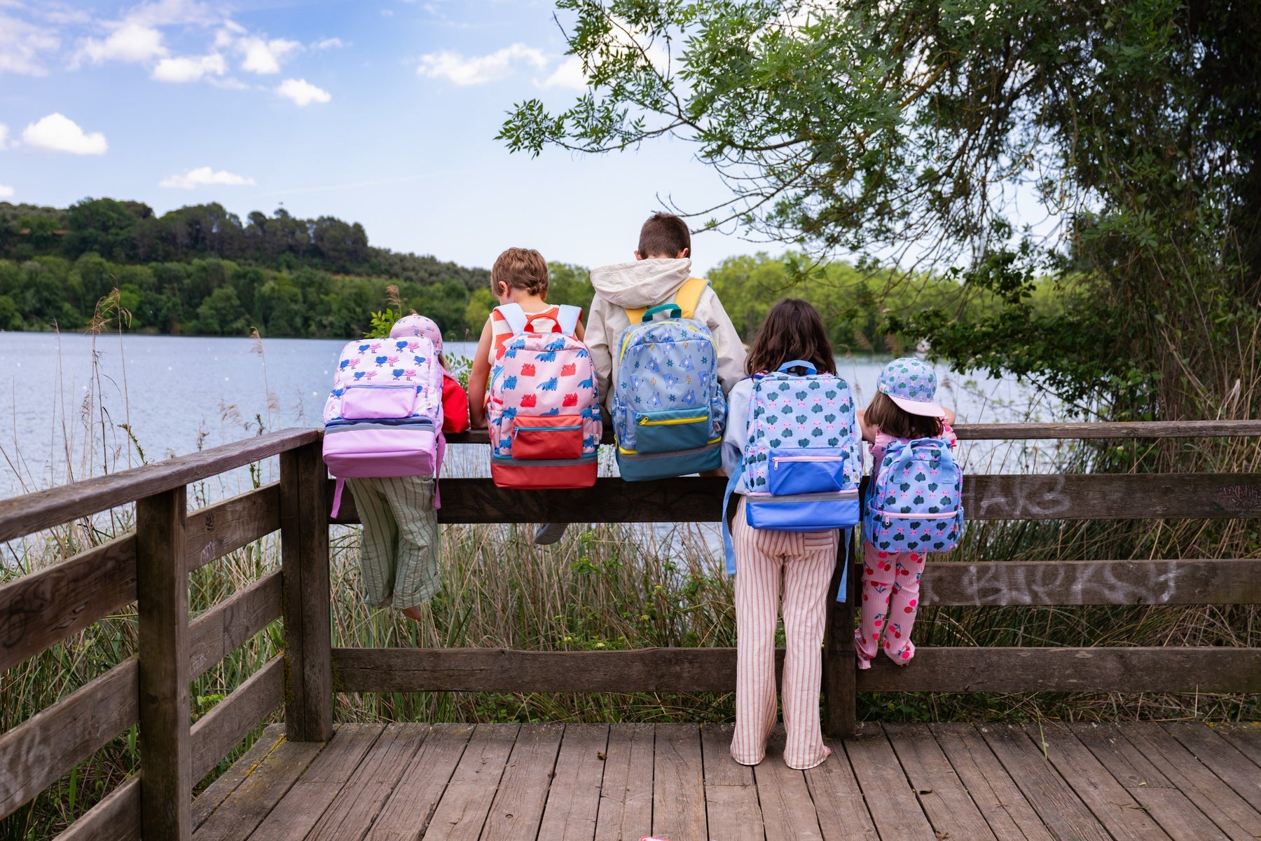 The Cotton Cloud - Dancing Hearts Schulrucksack mit Fächern