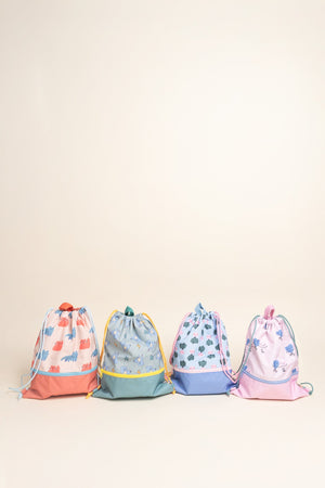The Cotton Cloud - Funky Dogs Rucksack mit Kordelzug