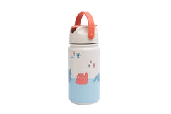 The Cotton Cloud - Meowful Cats 420ML Edelstahl-Trinkflasche mit verstecktem Trinkhalm
