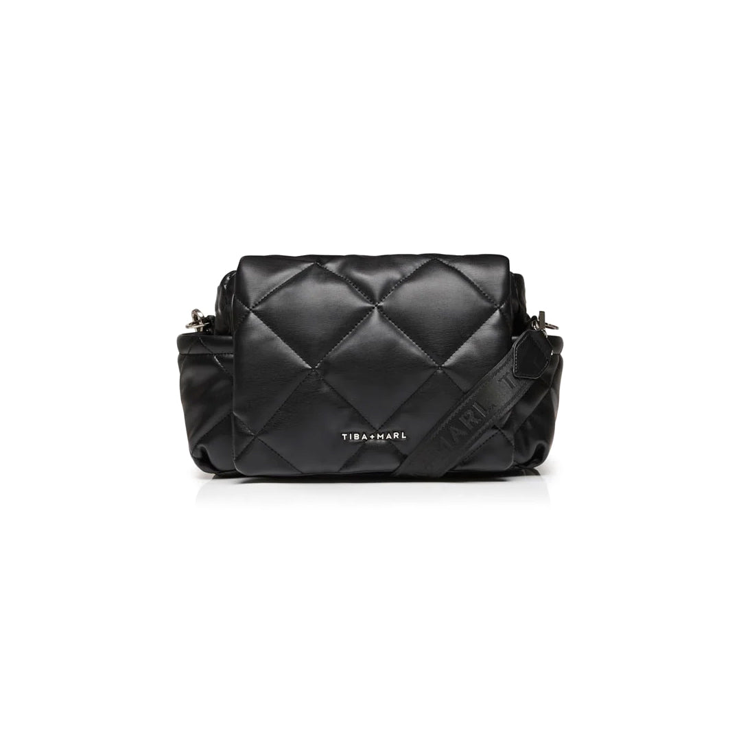 Tiba + Marl Nova Eco Compact Quilted Changing Bag - Black-Mini Bags-Black- | Natural Baby Shower