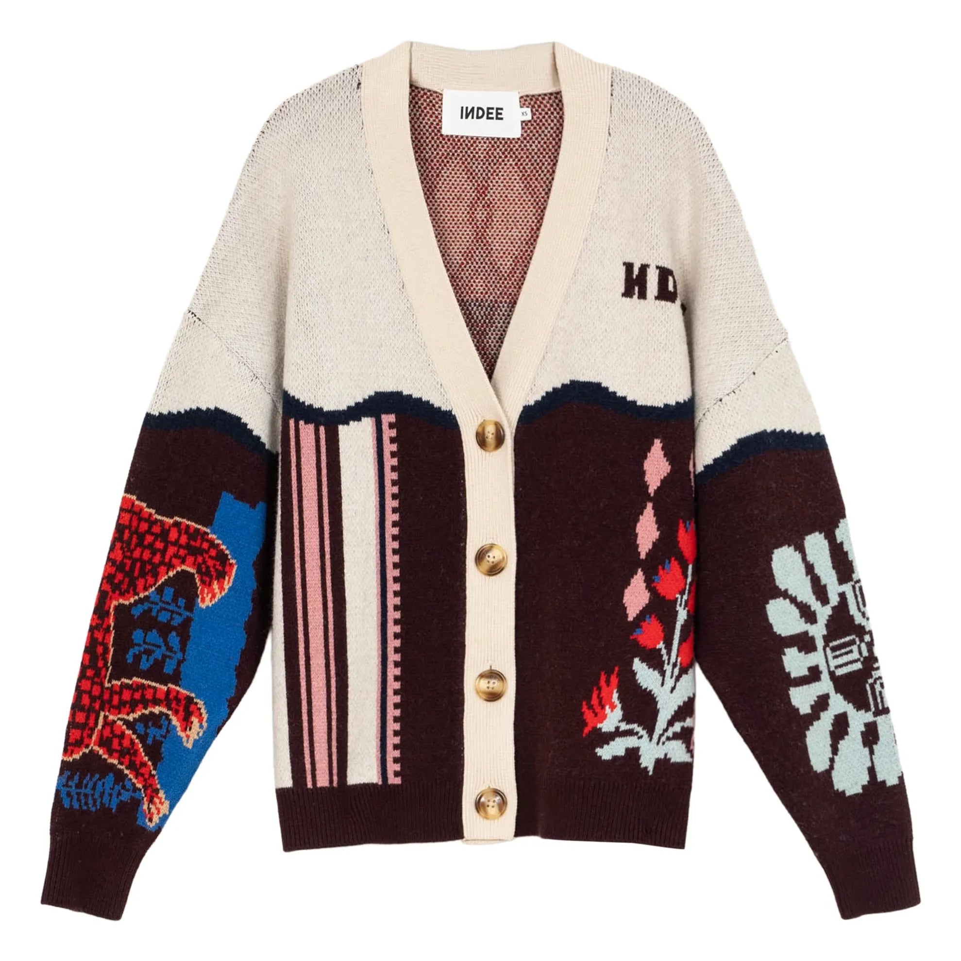 Indee - Strickjacke Timberlake | Bordeaux