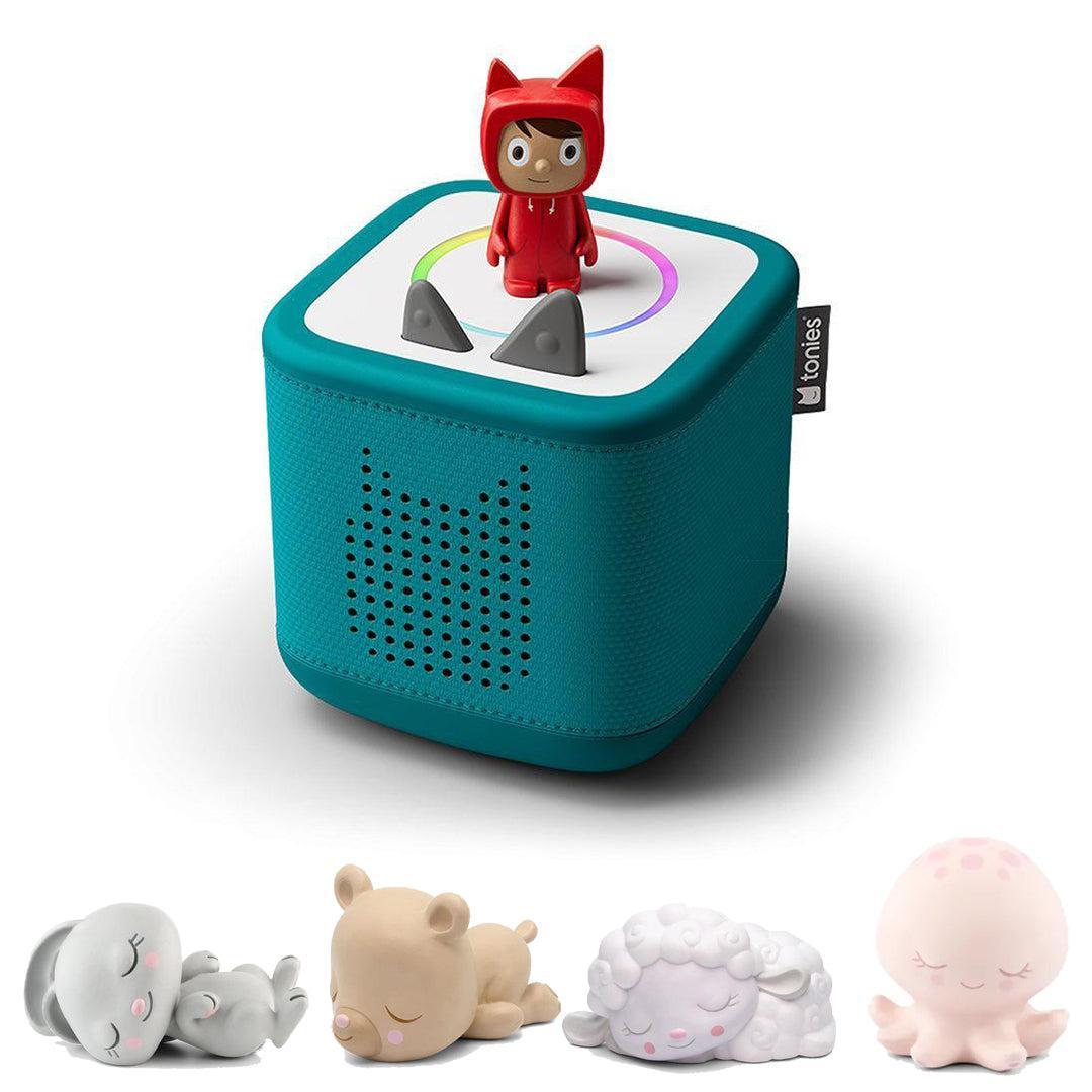 Tonies Toniebox 2 Bundle - Sleepy Time (5pc)-Audio Players-Teal- | Natural Baby Shower