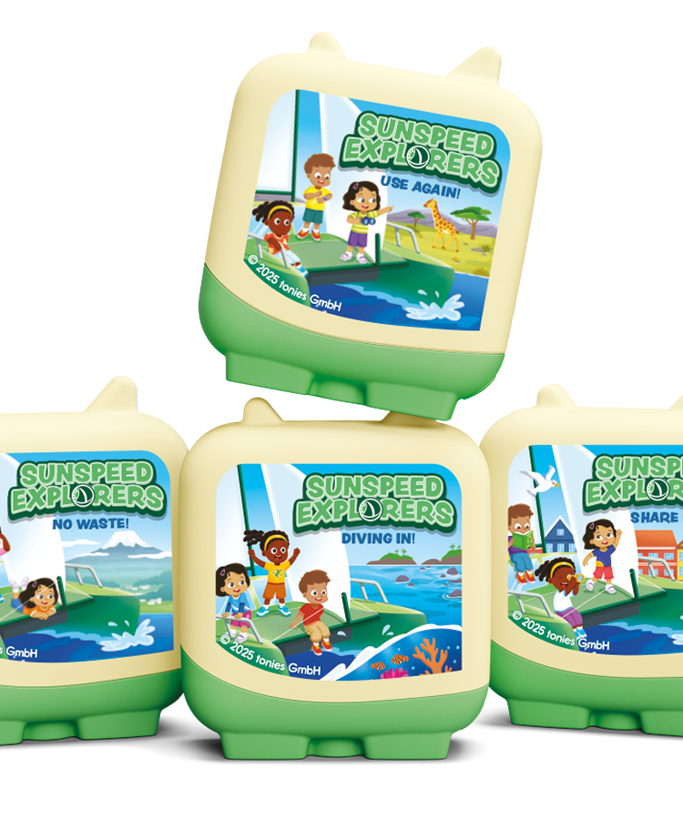 Tonies - Sunspeed Entdecker 4 Stück Set Englische Sprachfigur