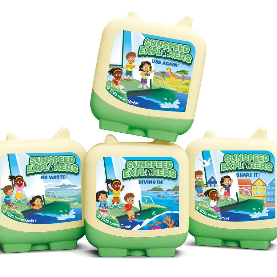 Tonies - Sunspeed Entdecker 4 Stück Set Englische Sprachfigur