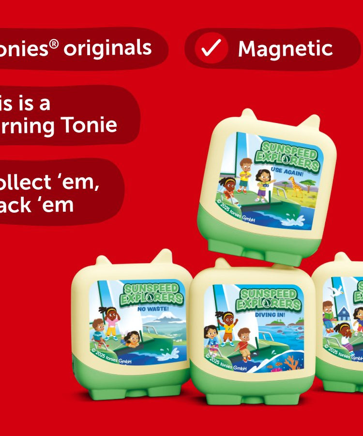 Tonies - Sunspeed Entdecker 4 Stück Set Englische Sprachfigur