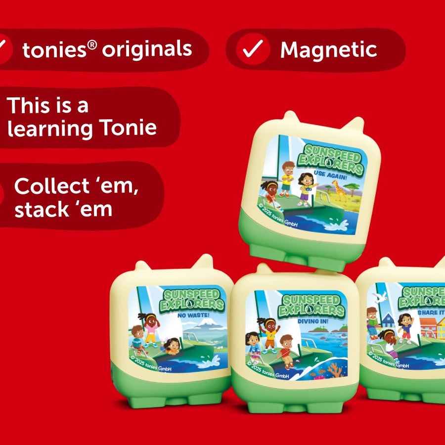 Tonies - Sunspeed Entdecker 4 Stück Set Englische Sprachfigur