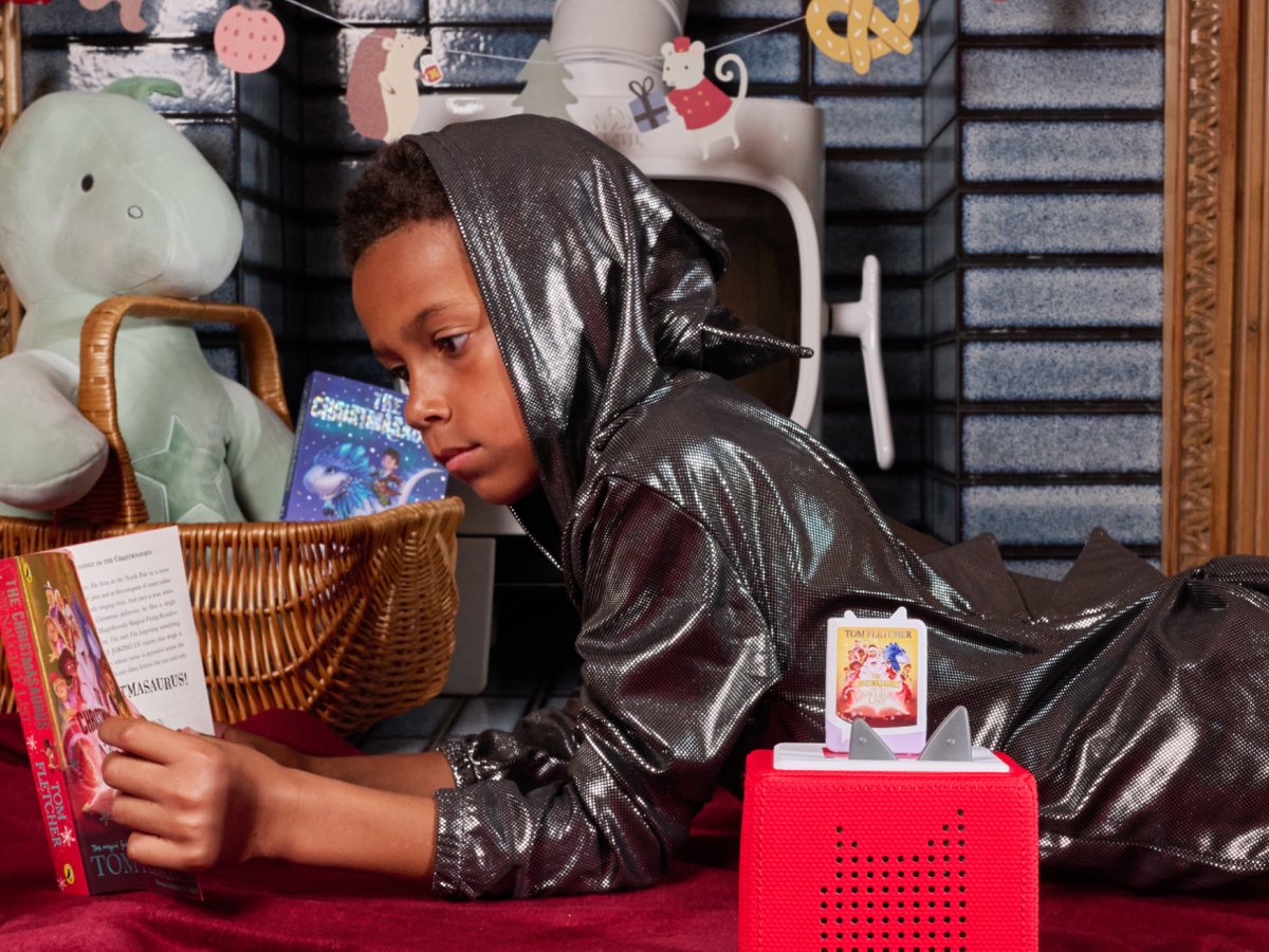 Tonies - Tom Fletcher Christmasaurus und die Liste der Ungezogenen Lied Englisch Sprachfigur