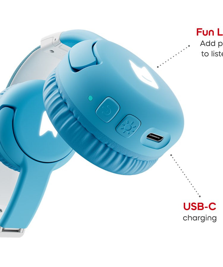 Tonies - Toniebox 2 Bluetooth Wolkenblau Faltbarer Kinderkopfhörer