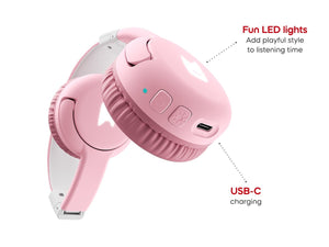 Tonies - Toniebox 2 Bluetooth Cloud Pink Klappbarer Kinderkopfhörer