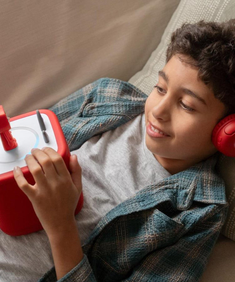 Tonies - Toniebox 2 Bluetooth Rote Klappbare Kinderkopfhörer