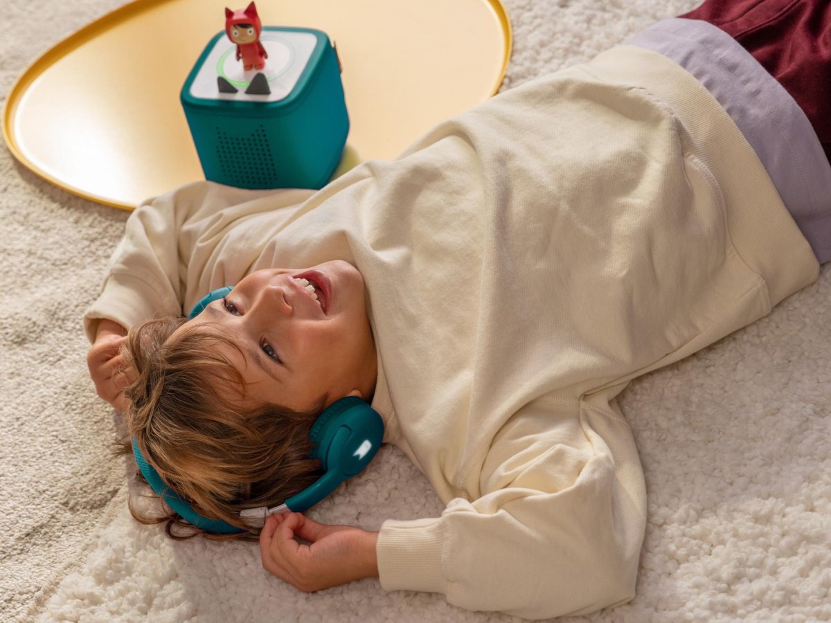Tonies - Toniebox 2 Bluetooth Tropisch Türkis Klappbarer Kinderkopfhörer