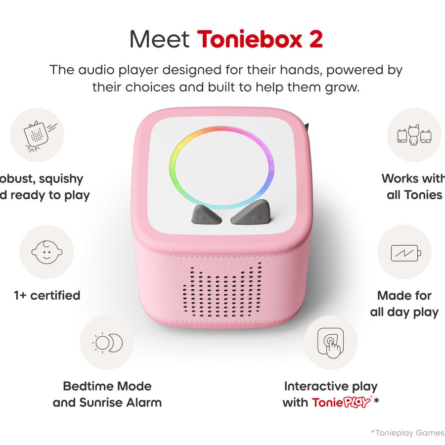 Tonies - Toniebox 2 Wolkenrosa Starterset Box