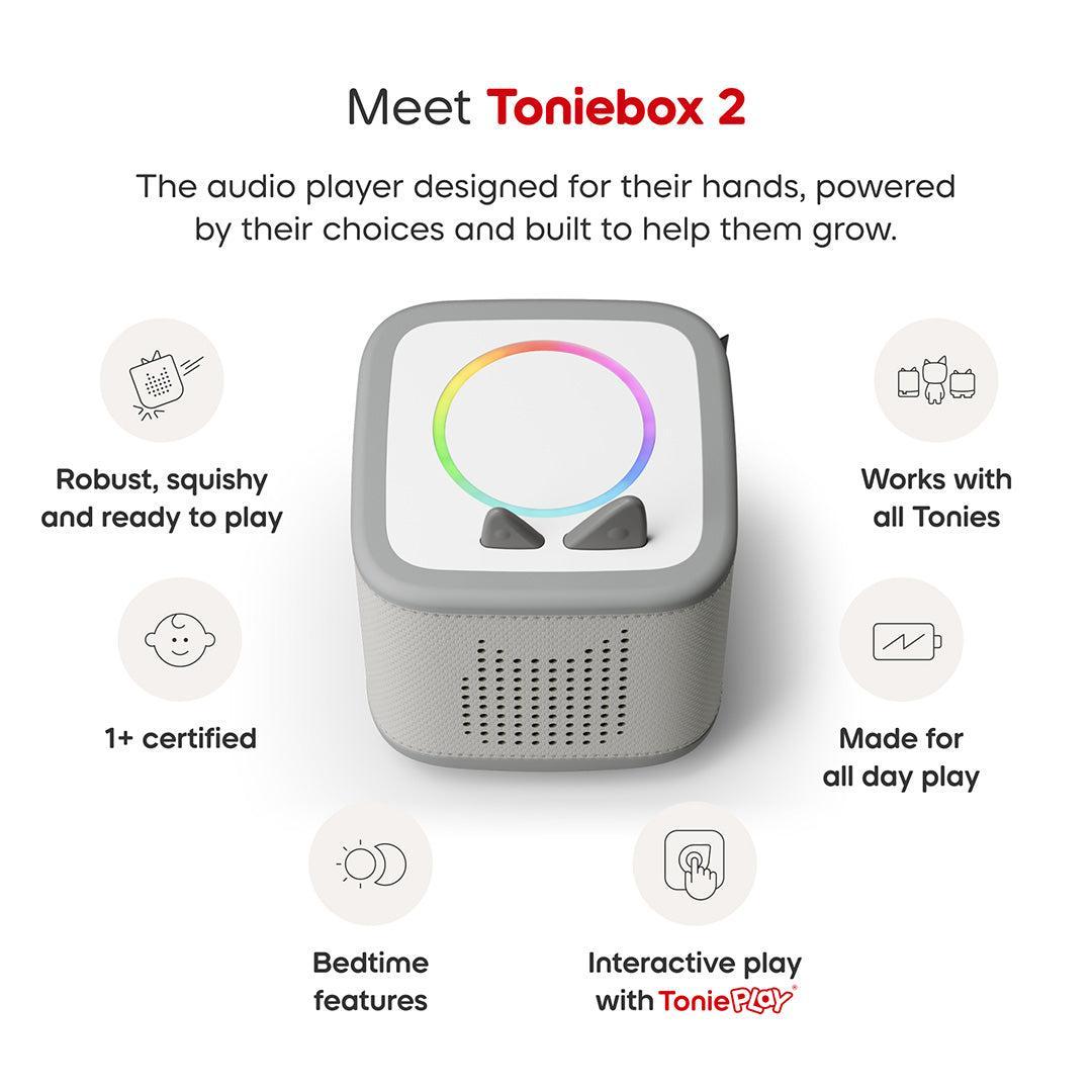 Tonies Toniebox 2 Play Set with PAW Patrol Chase Tonie, Tonieplay Game, Tonieplay Controller - Grey-Audio Players-Grey- | Natural Baby Shower