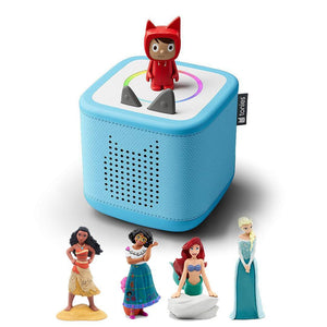 Tonies Toniebox 2 Bundle - Disney Princess (5pc)-Audio Players-Blue- | Natural Baby Shower
