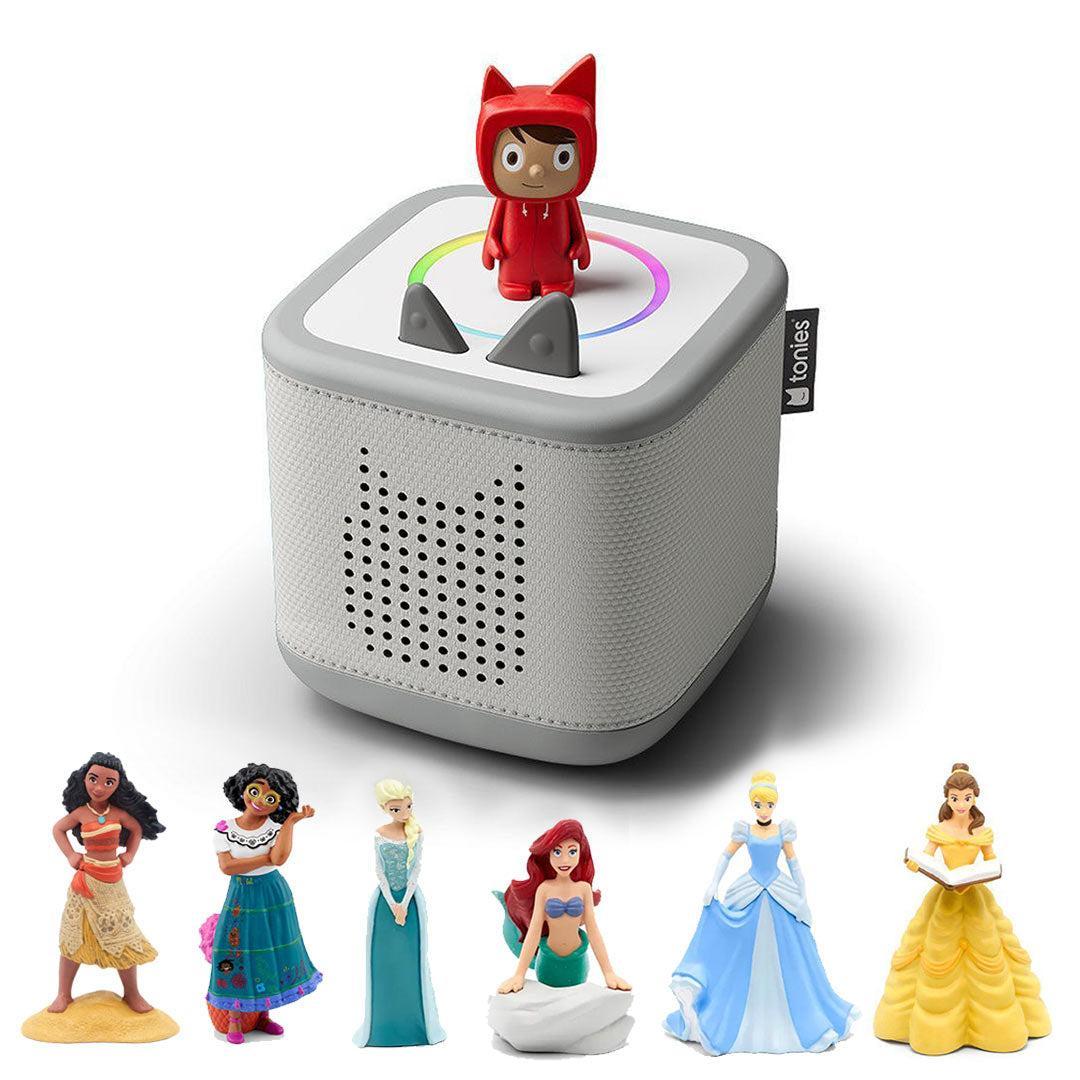 Tonies Toniebox 2 Bundle - Disney Princess (7pc)-Audio Players-Grey- | Natural Baby Shower