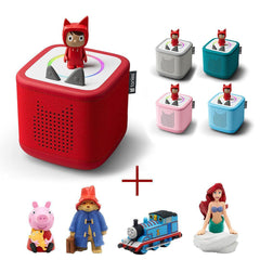 Tonies Toniebox 2 Starter Bundle | Create your Own (5pc)-Audio Players- | Natural Baby Shower