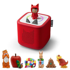 Tonies Toniebox 2 Bundle - Story Time (7pc)-Audio Players-Red- | Natural Baby Shower