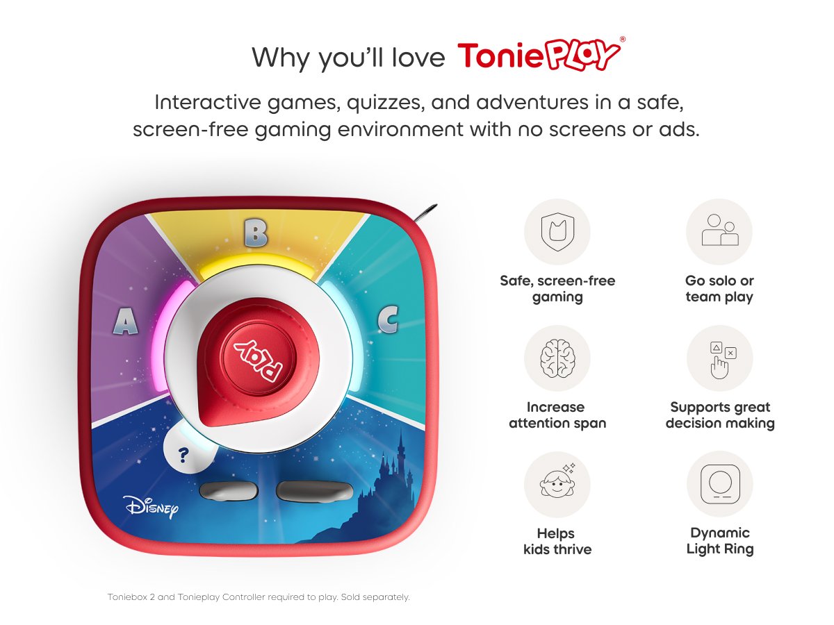 Tonies - Tonieplay Disney Wissensquiz Königreich Englisch Toniebox 2 Spiel