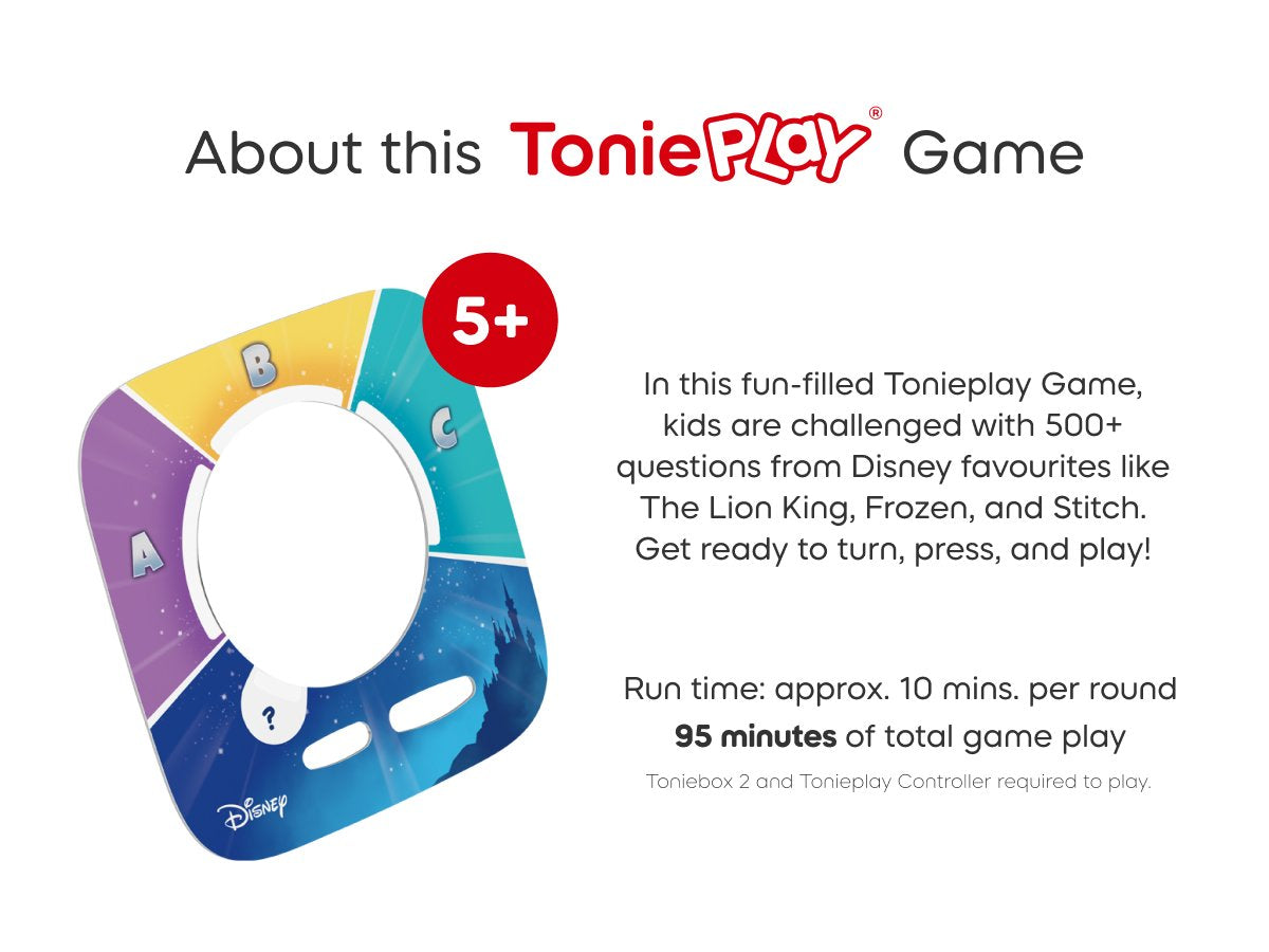 Tonies - Tonieplay Disney Wissensquiz Königreich Englisch Toniebox 2 Spiel