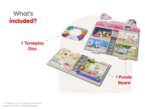 Tonies - Tonieplay Gabby's Dollhouse und Academy of Time Englisch Toniebox 2 Spiele