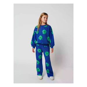 Bobo Choses - Trèfles Jogginghose aus Bio-Baumwolle | Blau