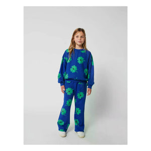 Bobo Choses - Trèfles Jogginghose aus Bio-Baumwolle | Blau