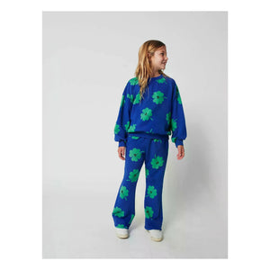 Bobo Choses - Trèfles Jogginghose aus Bio-Baumwolle | Blau