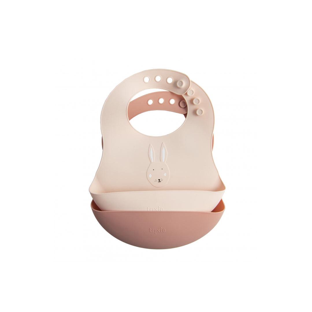 Trixie Silicone Bibs - Mrs Rabbit - 2 Pack-Bibs- | Natural Baby Shower
