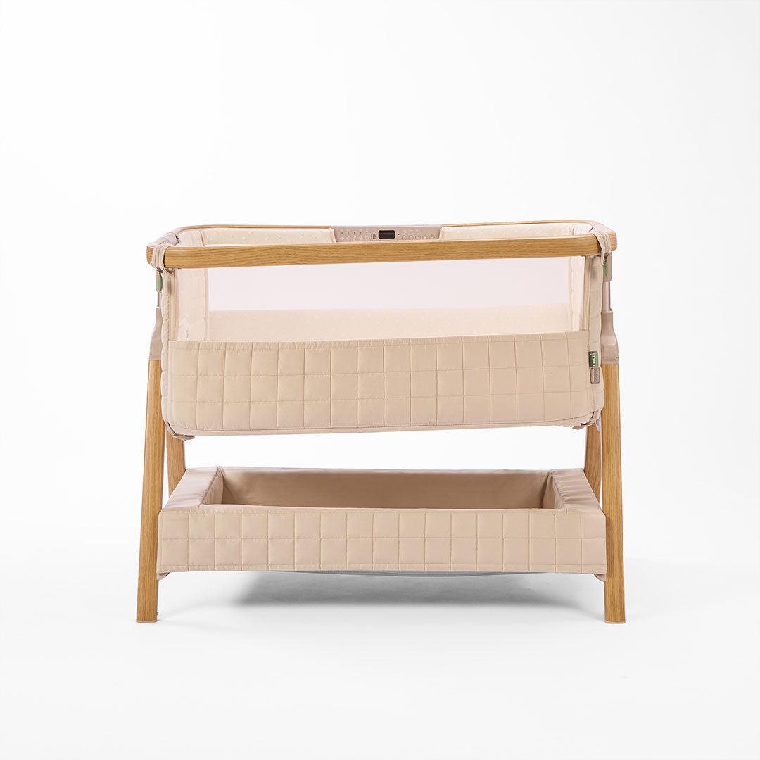 Tutti Bambini Cozee Sense Bedside Crib - Toasted Oak / Sand-Cribs-Toasted Oak / Sand- | Natural Baby Shower