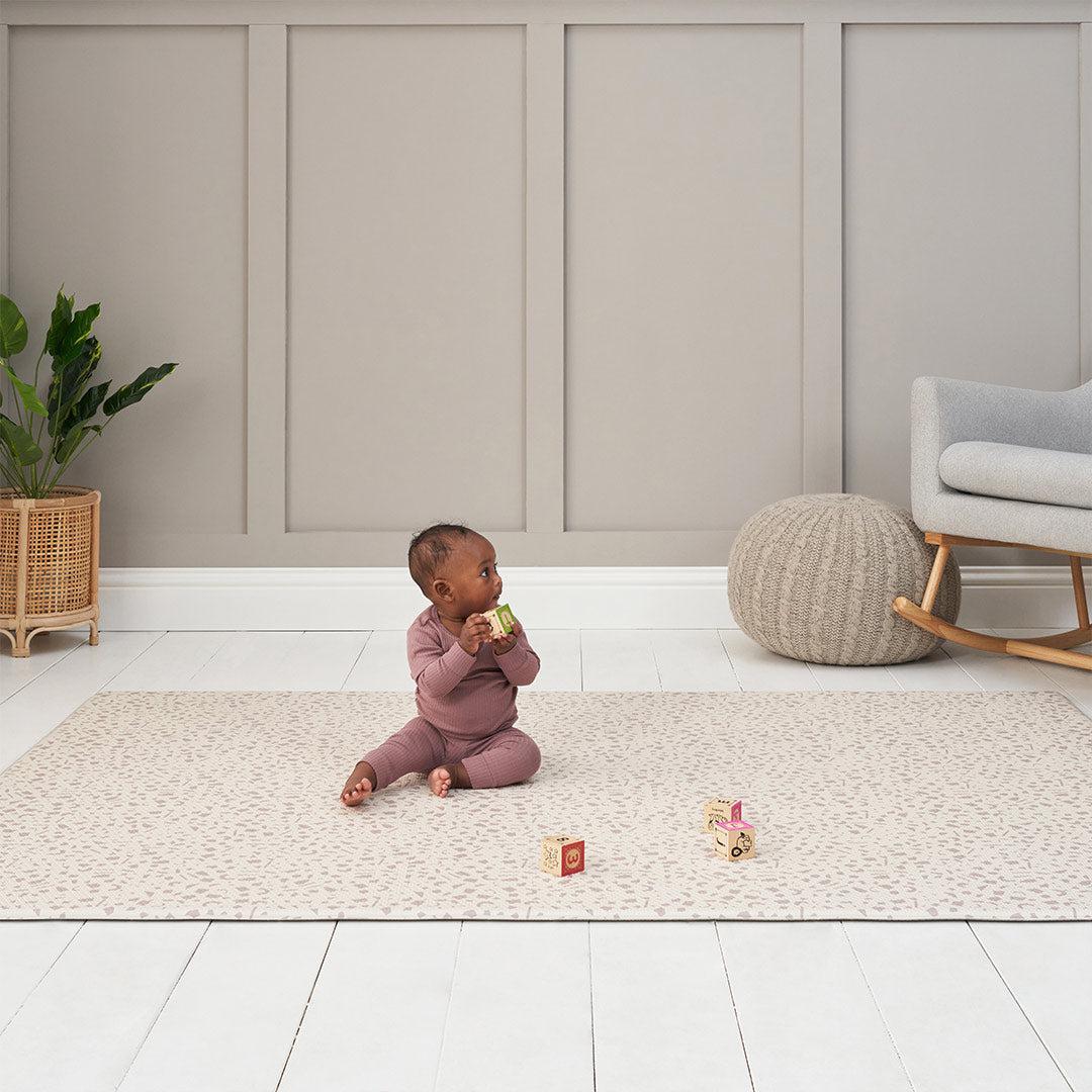 Tutti Bambini Luxury Padded XL Reversible Playmat - Bubble & Terrazzo-Play Mats-Bubble & Terrazzo-(200 x 140 cm) | Natural Baby Shower