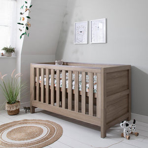 Tutti Bambini Modena 3 in 1 Cot Bed - Oak-Cot Beds-Oak-Without Mattress | Natural Baby Shower