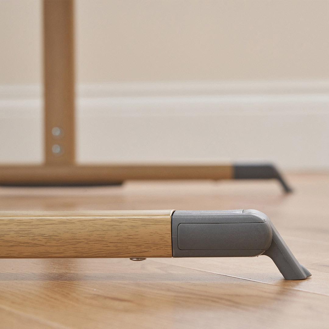 Tutti Bambini ZiZee Essential Crib - Oak/Charcoal-Bedside Cribs-Oak/Charcoal- | Natural Baby Shower