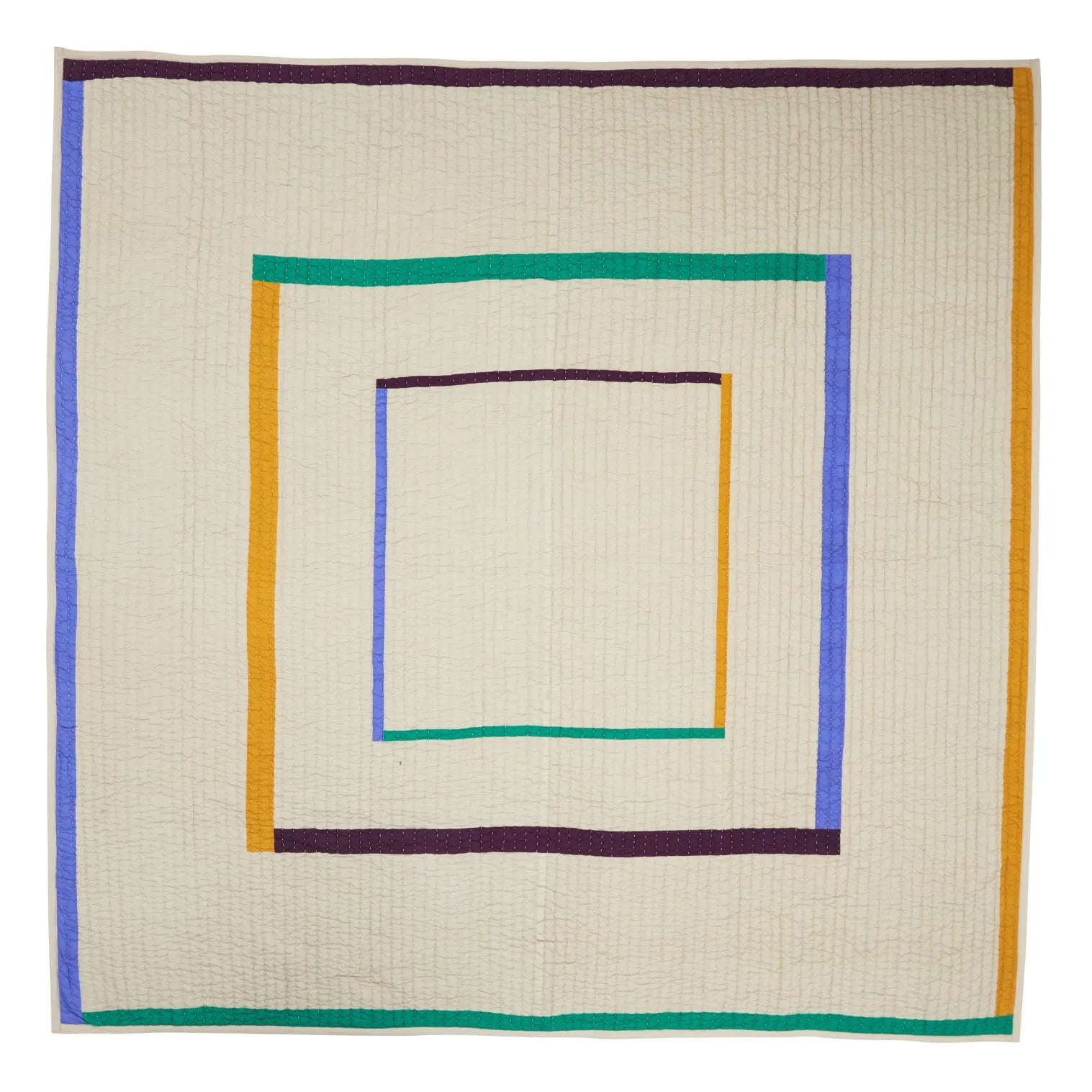 Hübsch - Twist Baumwoll-Plaid | Sand
