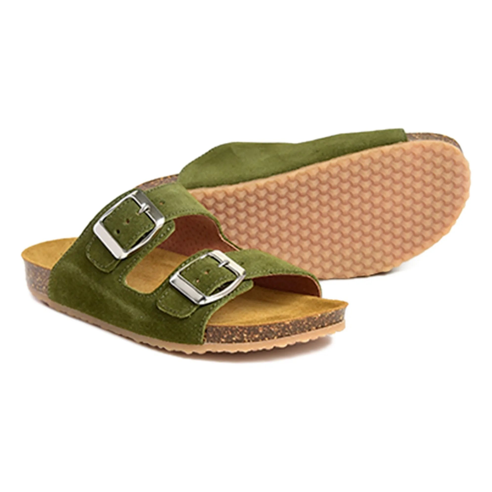 Pèpè - Two Con Me - Sandalen mit Doppelschnalle | Khaki
