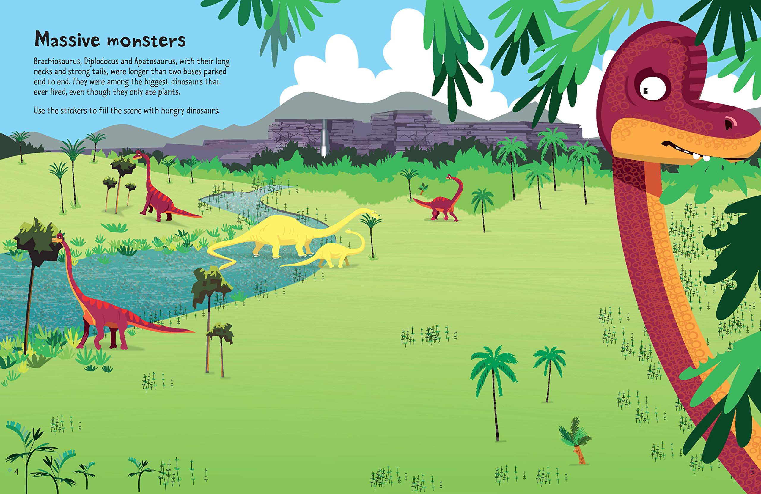 Usborne – Großes Dinosaurier-Sticker-Aktivitäten- und Geschichtenbuch