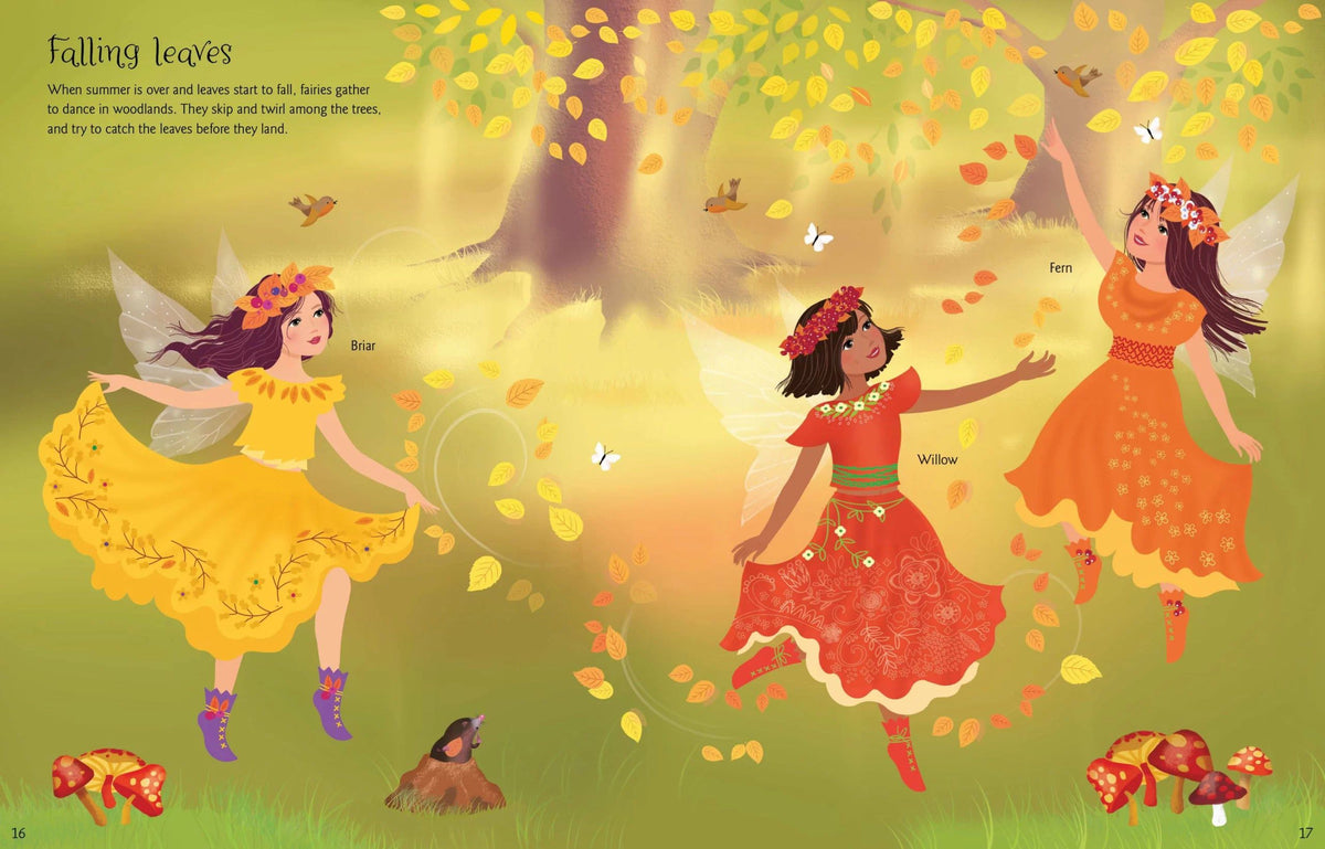 Usborne – Sticker Dolly Dressing Dancing Fairies Buch