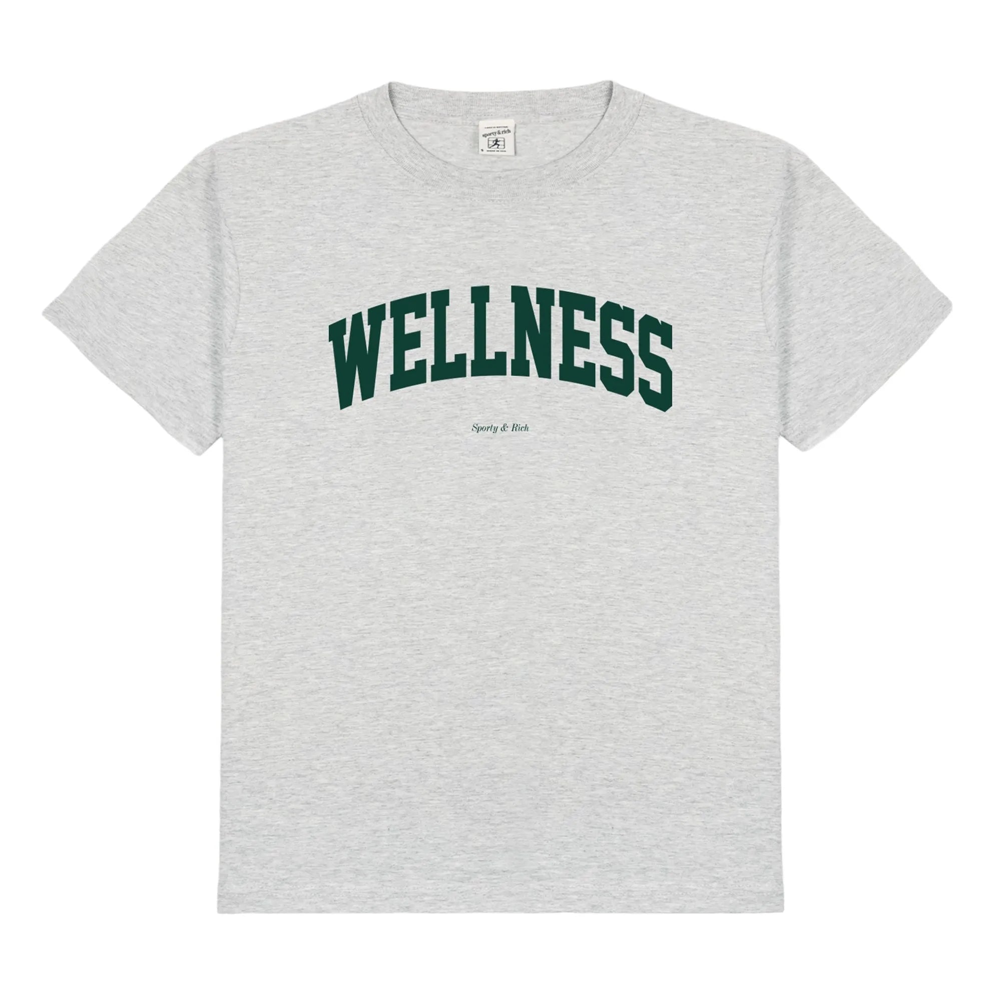 Sporty & Rich - Wellness Ivy T-Shirt Recycelte Baumwolle | Grau
