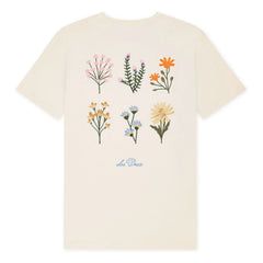 Les Deux - Wild Flower Baumwoll-T-Shirt | Weiß