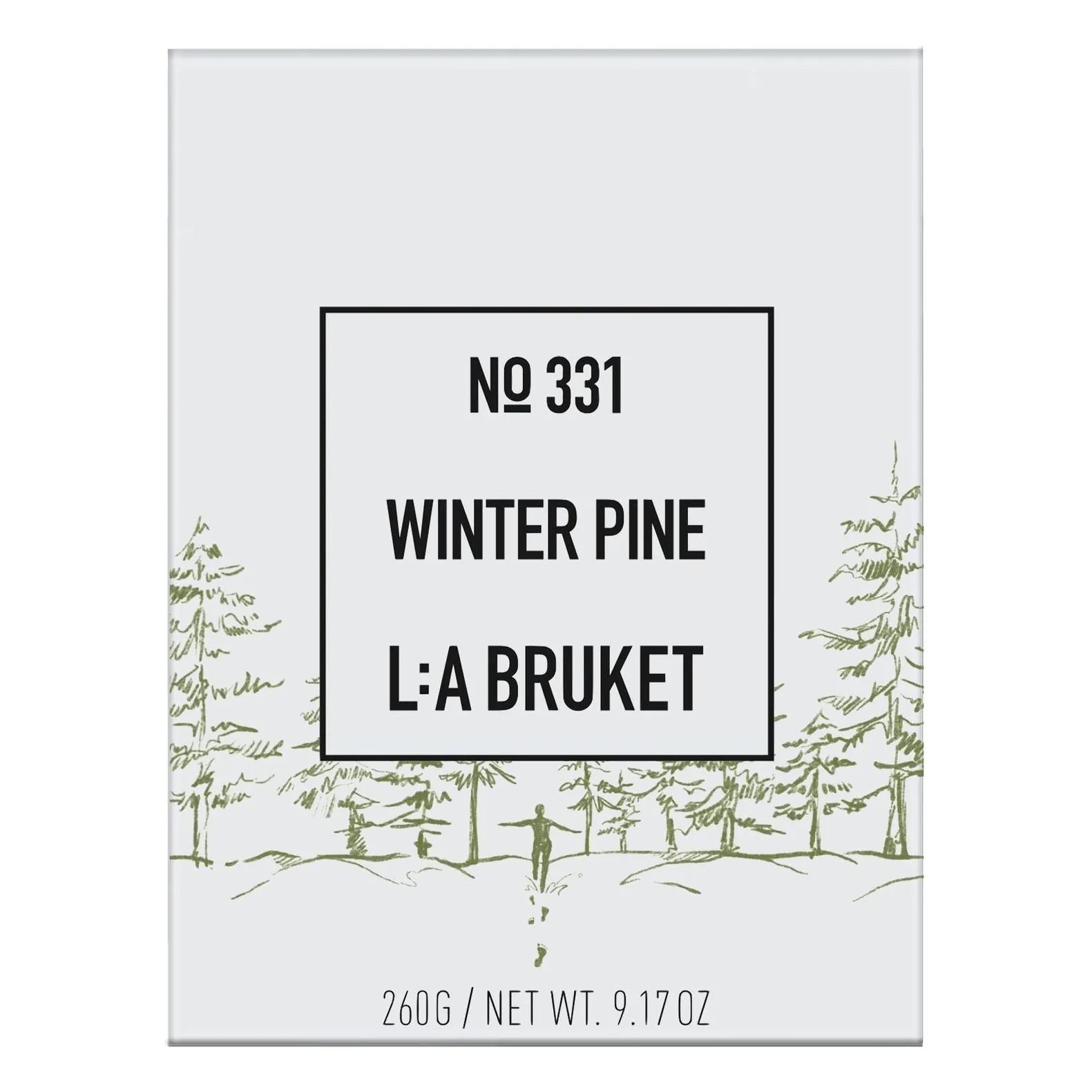 L:A BRUKET - Winter Pine 331 Kerze - Limitierte Auflage - 260g
