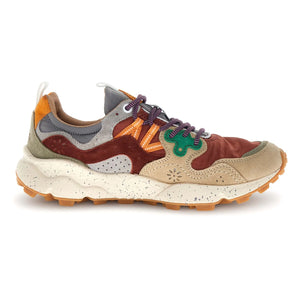 Flower Mountain - Yamano 3 Wildleder- und Nylon-Sneaker | Bordeaux