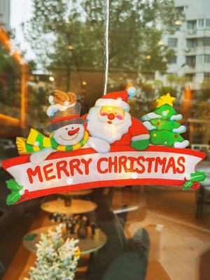 Neujahr - Weihnachten dekorative beleuchtete Frohe Weihnachten Ornament