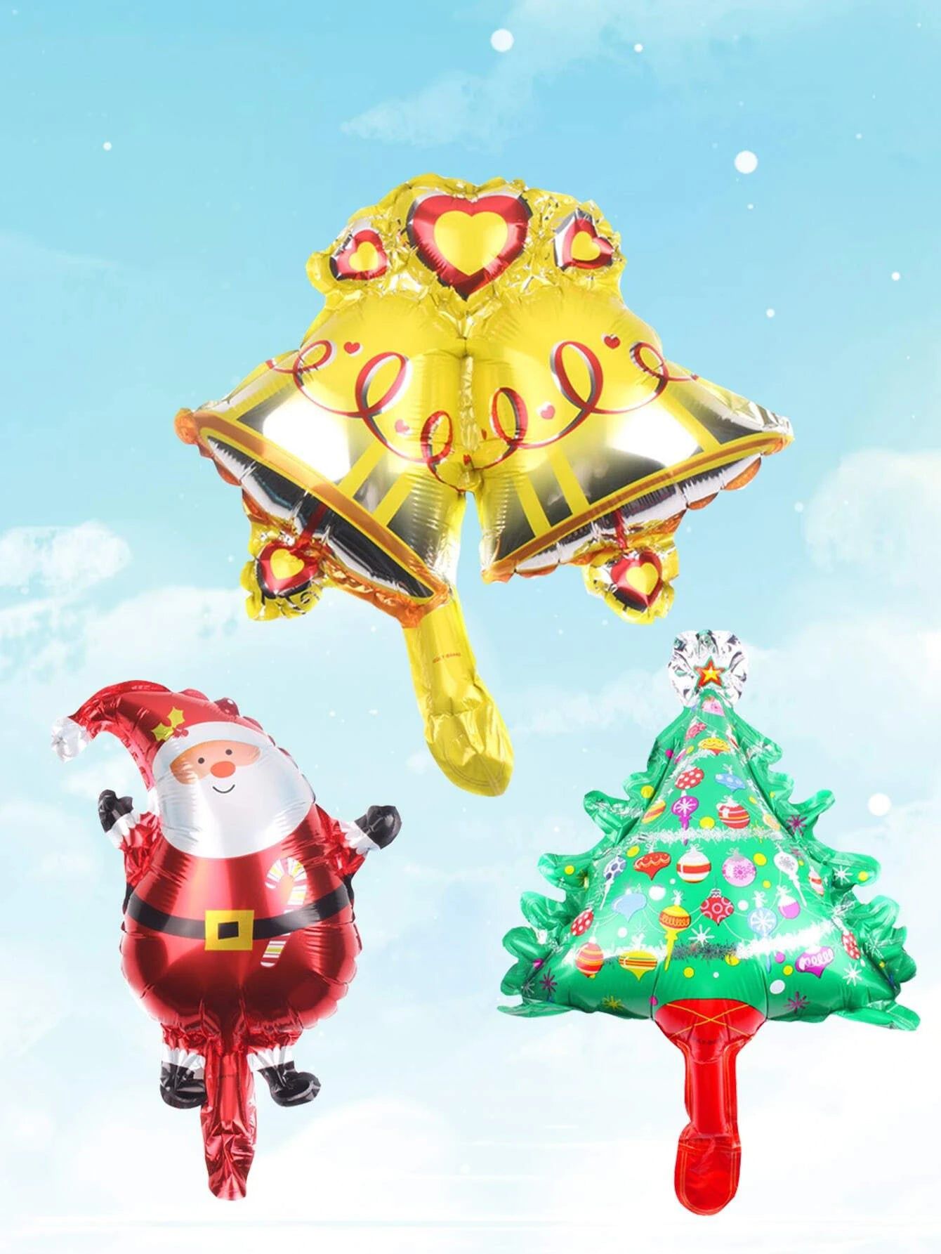 Neujahr – Weihnachts-Neujahrs-Ballons-Set, 10-teilig