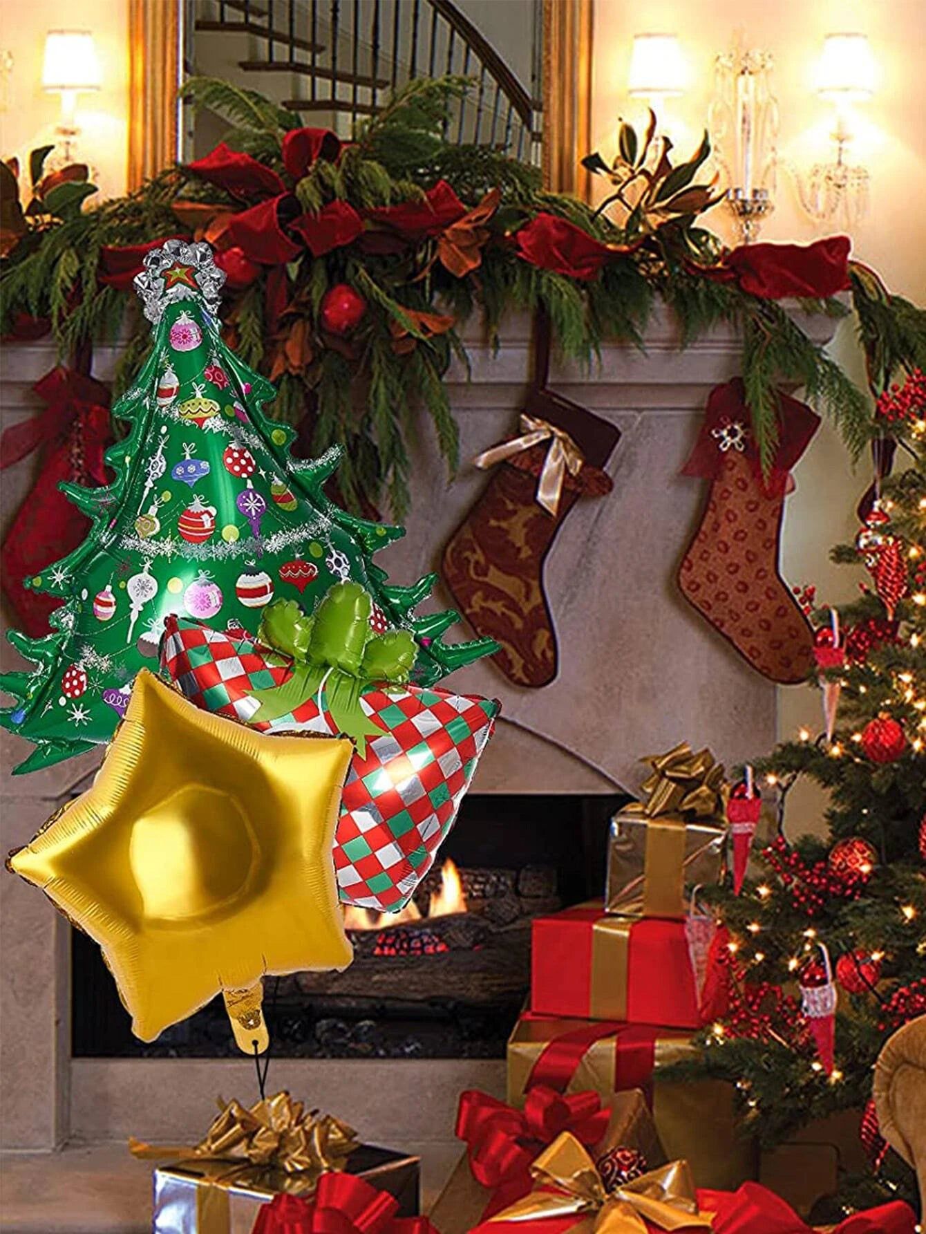 Neujahr – Weihnachten, Neujahr, Deko-Luftballons-Set, 5-teilig
