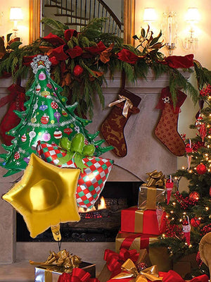 Neujahr – Weihnachten, Neujahr, Deko-Luftballons-Set, 5-teilig