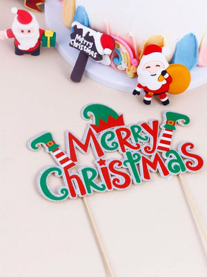 Neujahr – Weihnachten, Neujahr, Kuchendekoration, Frohe Weihnachten