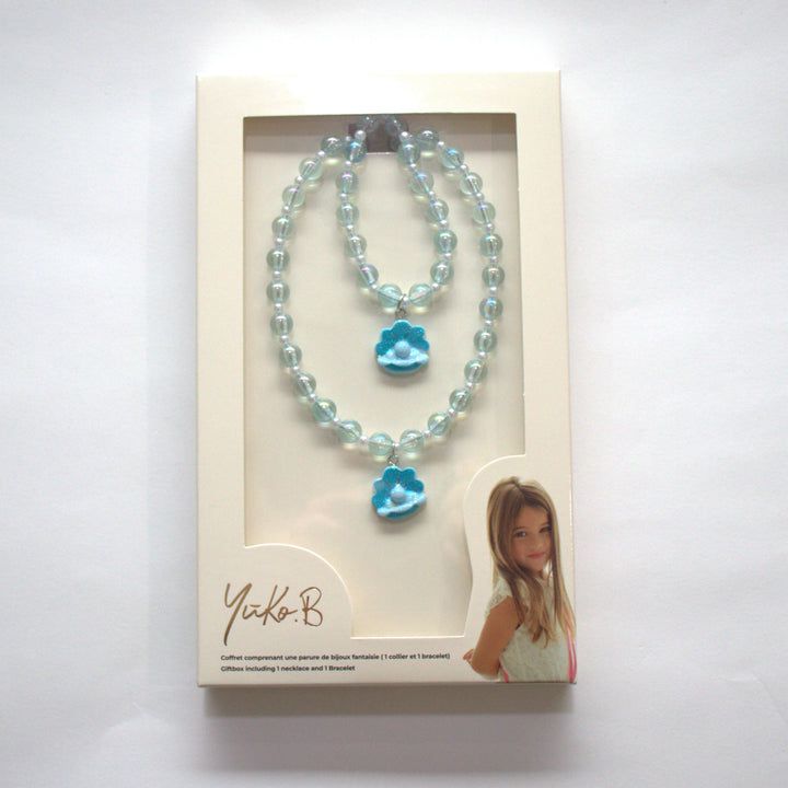 Yuko B. – Zoa Tresor Blue-Halsketten- und Armbandset für Kinder